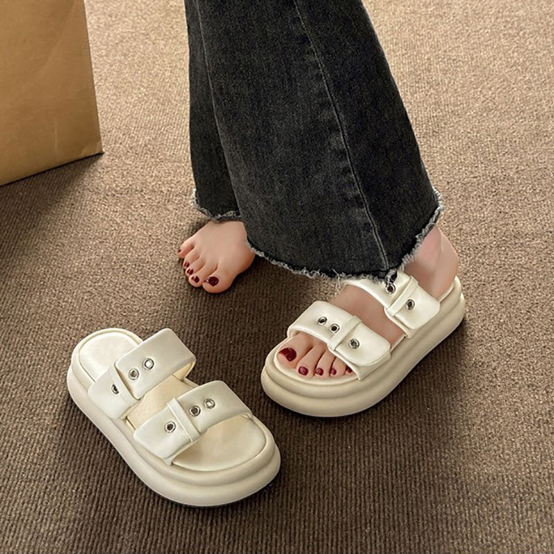 Cattail  dép dép nữ dép bánh mì nữ dép bánh mì nữ Chống Trượt ins Thời trang Chic Trendy B20H153 36Z230909