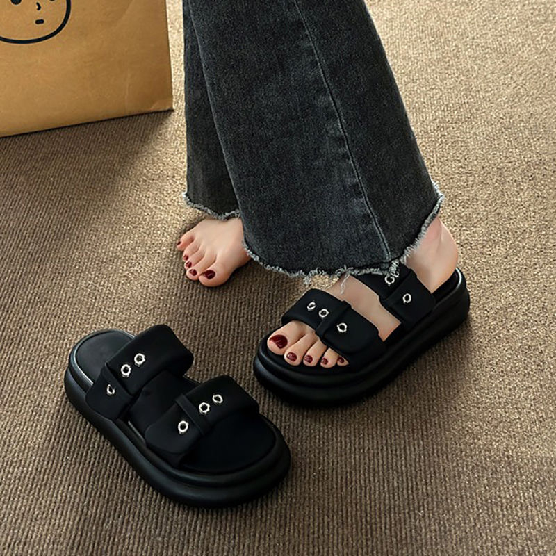 Cattail  dép dép nữ dép bánh mì nữ dép bánh mì nữ Chống Trượt ins Thời trang Chic Trendy B20H153 36Z230909