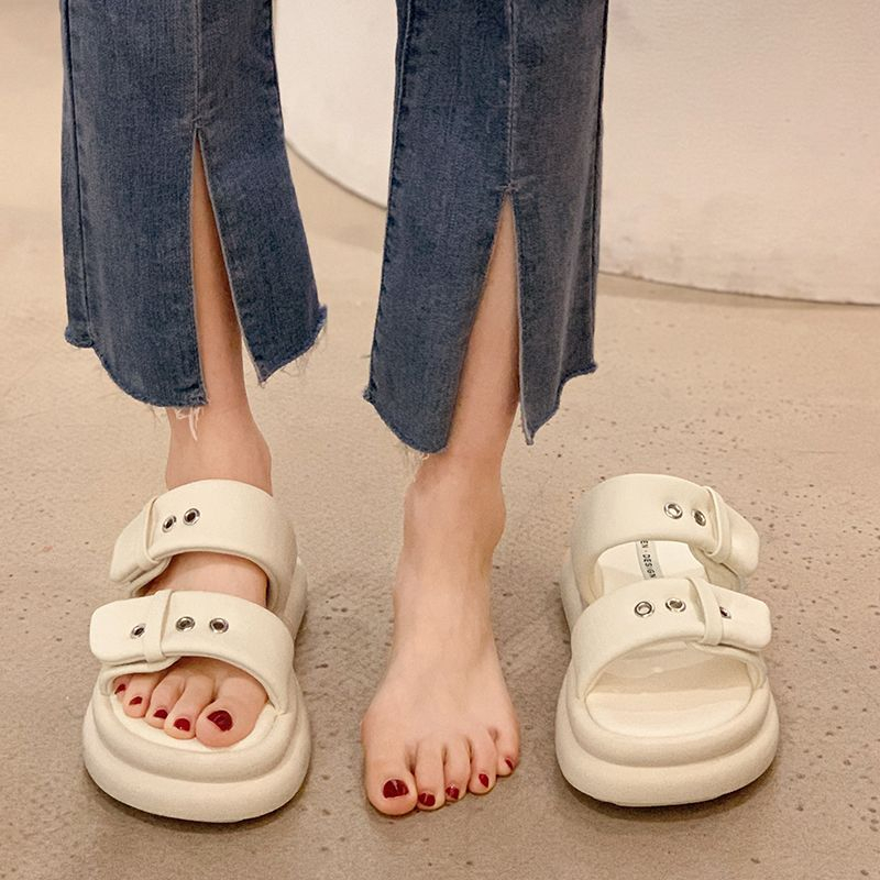 Cattail  dép dép nữ dép bánh mì nữ dép bánh mì nữ Chống Trượt ins Thời trang Chic Trendy B20H153 36Z230909