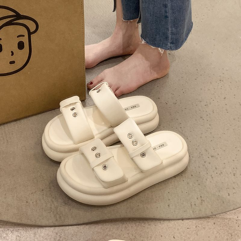 Cattail  dép dép nữ dép bánh mì nữ dép bánh mì nữ Chống Trượt ins Thời trang Chic Trendy B20H153 36Z230909