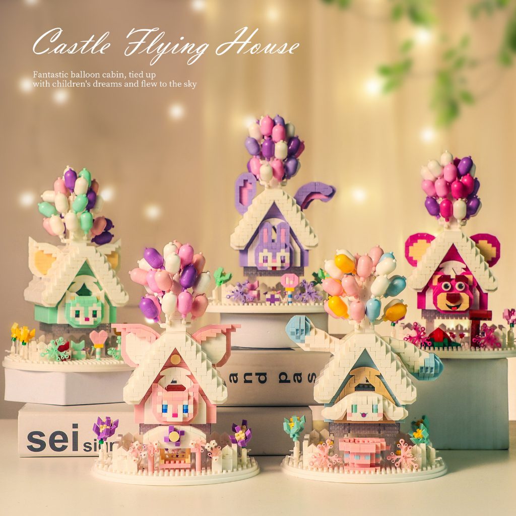 Đồ Chơi Lắp Ráp Khinh Khí Cầu Hình Chú Gấu Disney Dễ Thương Dùng Làm Quà Tặng Sinh Nhật Cho Bé