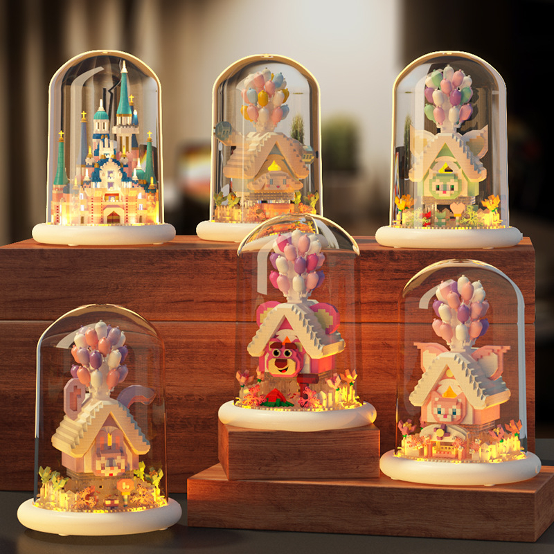 Đồ Chơi Lắp Ráp Khinh Khí Cầu Hình Chú Gấu Disney Dễ Thương Dùng Làm Quà Tặng Sinh Nhật Cho Bé