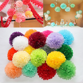 Hoa giấy bông cẩm tú cầu đủ màu sắc trang trí tiệc cưới / sinh nhật tiện dụng15cm(hoa chưa gấp)