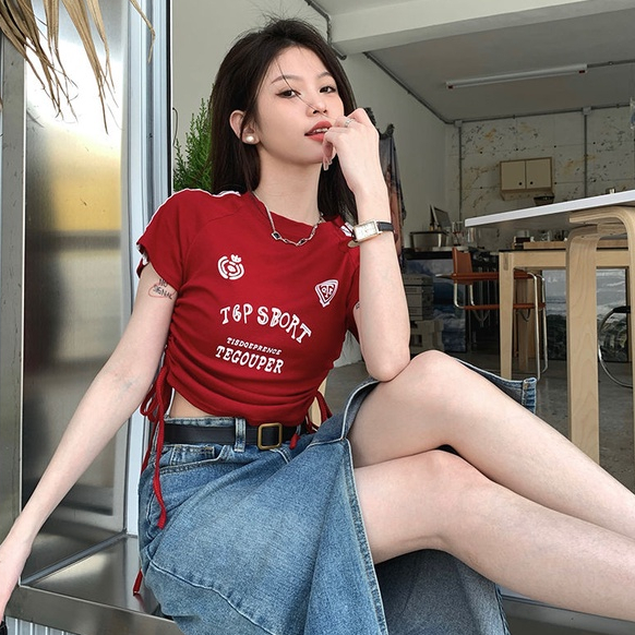 Cassie áo croptop áo croptop nữ Thiết kế ít người cao eo slim hottie ngắn áo khoác 2023 NEW MAY2407