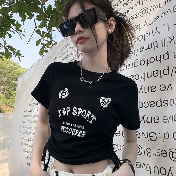 Cassie áo croptop áo croptop nữ Thiết kế ít người cao eo slim hottie ngắn áo khoác 2023 NEW MAY2407