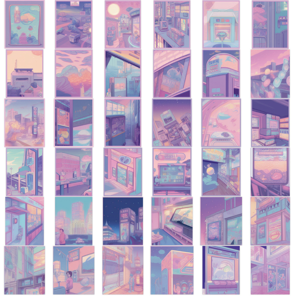 Bộ 72 Miếng Dán Graffiti Trang Trí Vali Laptop Điện Thoại