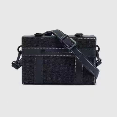 Túi Xách Đeo Vai Zara Hình Vuông Cỡ Nhỏ Chất Liệu Denim Thời Trang Cho Nam Và Nữ