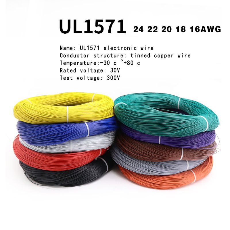 ((FX) UL1571 Dây Điện Tử 24AWG 22AWG 20AWG 18AWG 16AWG Dây Đồng Đóng Hộp Dây Kết Nối Tốt Dây Đèn LED