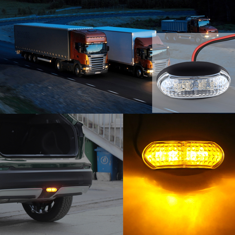 Đèn LED Tín Hiệu 12V 24V Chống Thấm Nước Cho Xe Hơi Xe Tải