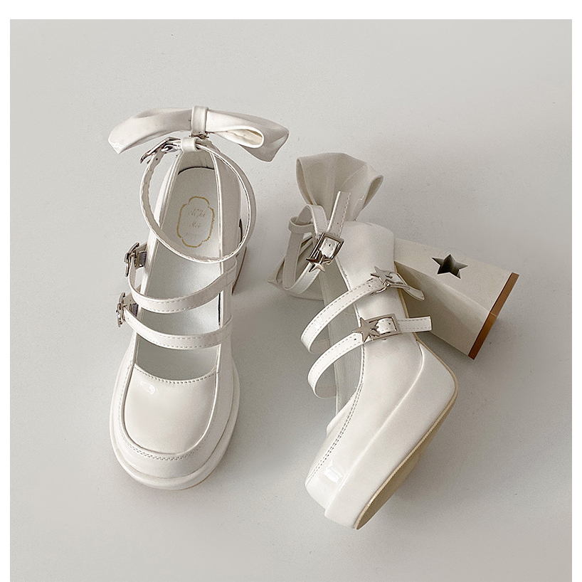 Giày Cao Gót Bằng Da Cao Cấp Phong Cách Mary Jane Thời Trang Mùa Hè 2023 ISS1105