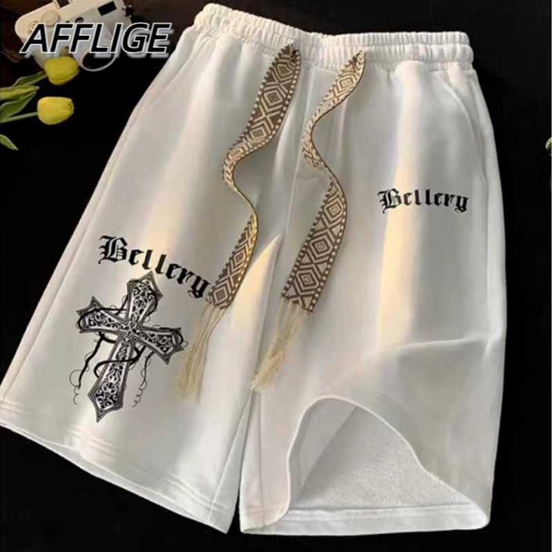 ✦ AFFLIGA ✦Quần Dài Dáng Rộng Phong Cách Nhật Bản Màu Sắc Đơn Giản