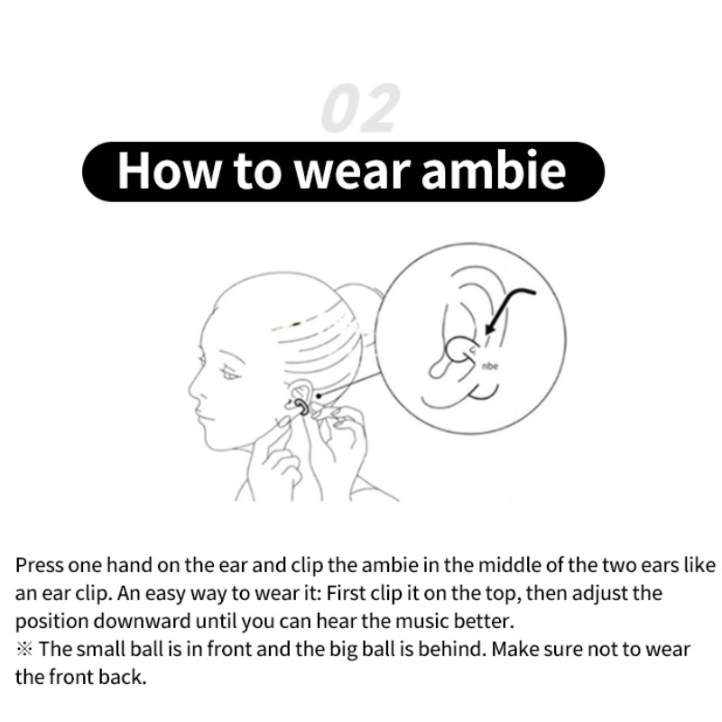 Tai Nghe Bluetooth Không Dây Ambie Soundcuffs 1: 1 Chống Thấm Nước IPX5