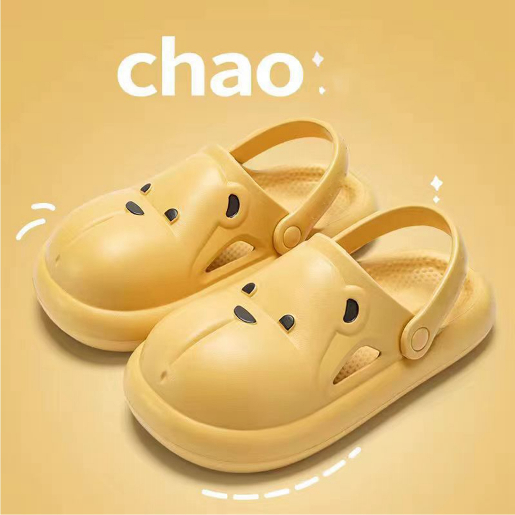 PunkyRabbit Sandal Unisex Thoải Mái Đế Dày Thun Thoáng Khí Không Trượt Hấp Thụ Sốc Kín Mũi Giày