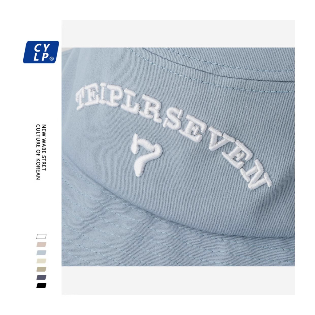 Nón Tai Bèo Thêu Chữ 7 Thời Trang Hàn Quốc