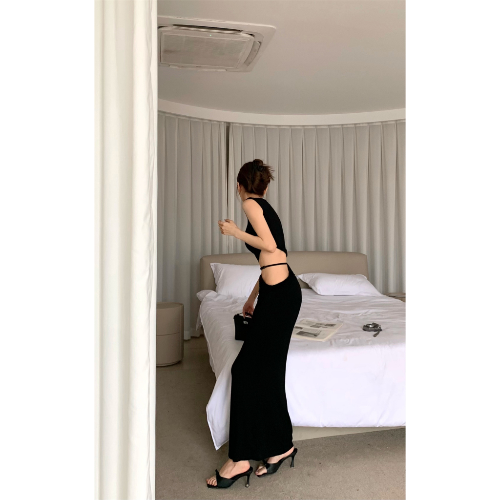 Set Áo Lửng Không Tay + Chân Váy Ôm Hông Thời Trang Dành Cho Nữ