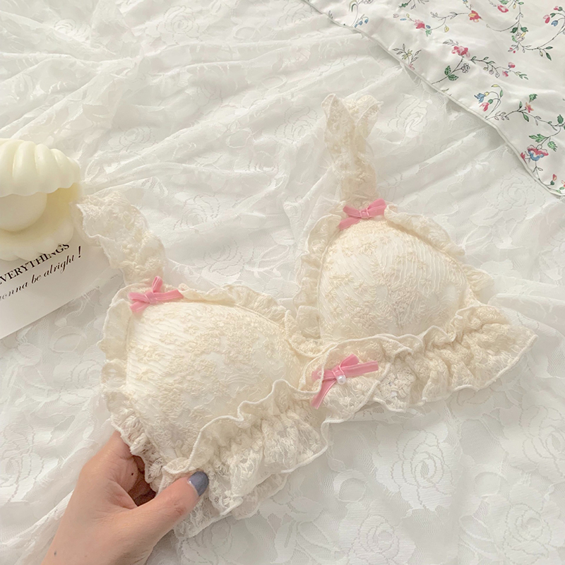 Áo lót Cup Mỏng Không Gọng Phong Cách Lolita Cho Nữ