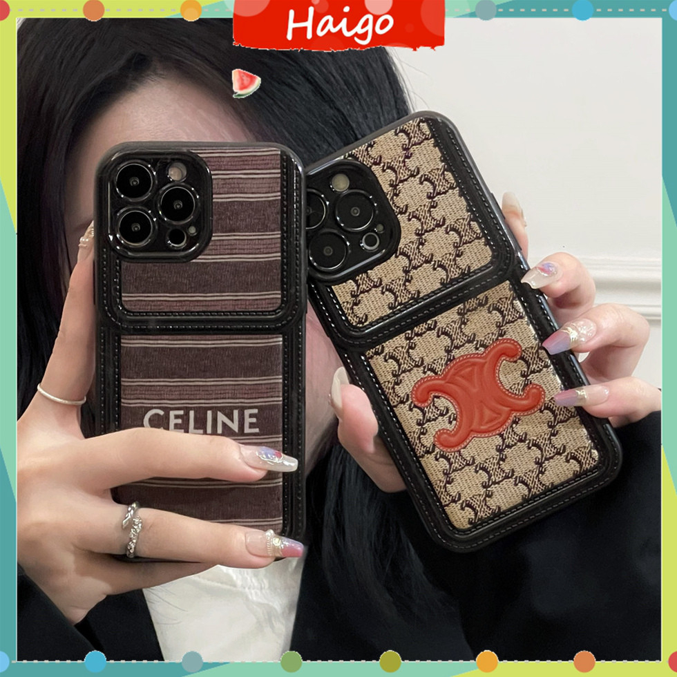 Ốp Điện Thoại TPU Mềm Họa Tiết Nhãn Hiệu CEL1NE Thời Trang Cho iPhone14 13 12 Mini 11 PRO MAX 6 / 6s 7 / 8plus SE2 X / XS XR XSMAX #Hg5931