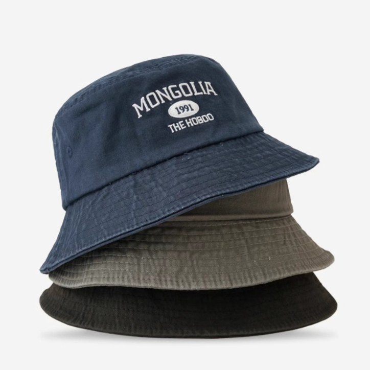 Nón Tai Bèo Thêu Chữ Thời Trang Retro Đường Phố Nhật Bản Cá Tính Cho Nam Nữ