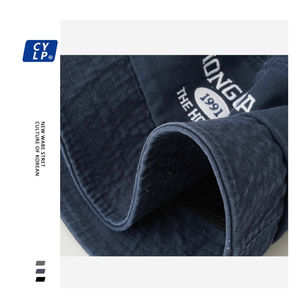 Nón Tai Bèo Thêu Chữ Thời Trang Retro Đường Phố Nhật Bản Cá Tính Cho Nam Nữ