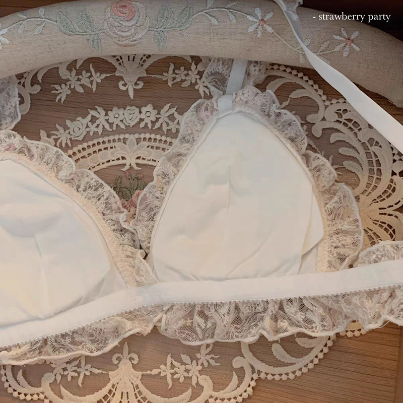 Áo lót Cup Mỏng Không Gọng Phong Cách Lolita Cho Nữ