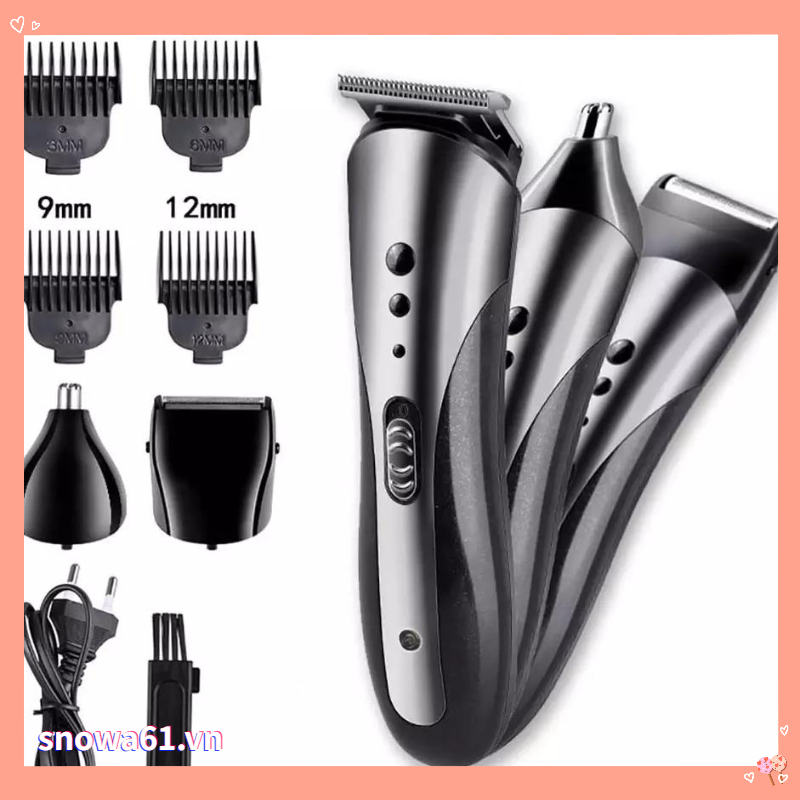 Tông Đơ Cắt Tóc / Cạo Râu / Tóc Đa Năng 3 Trong 1 Tiện Dụng