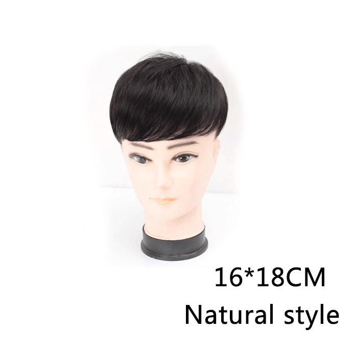 Đầu tóc giả thay thế dạng ngắn thoáng khí cho nam Bộ Tóc Giả Ngắn Thời Trang Dành Cho NamChâu Phi Hành Đoàn