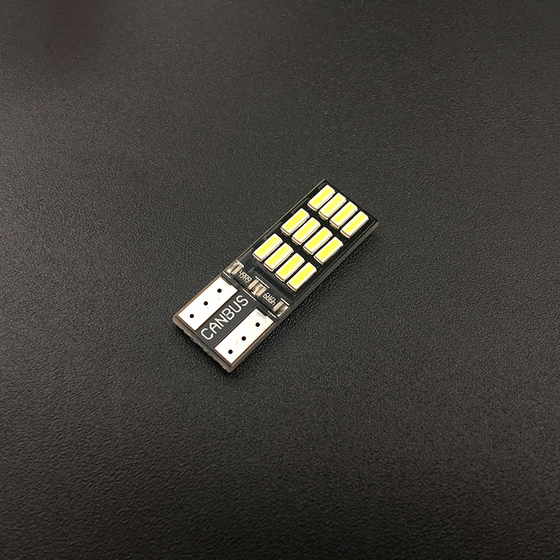Set 2 Đèn LED T10 4014 12SMD OBC W5W 194 168 4SMD Ánh Sáng Trắng Dành Cho Ô Tô