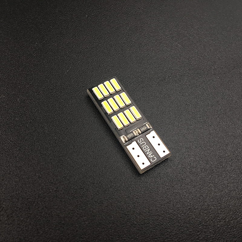 Set 2 Đèn LED T10 4014 12SMD OBC W5W 194 168 4SMD Ánh Sáng Trắng Dành Cho Ô Tô