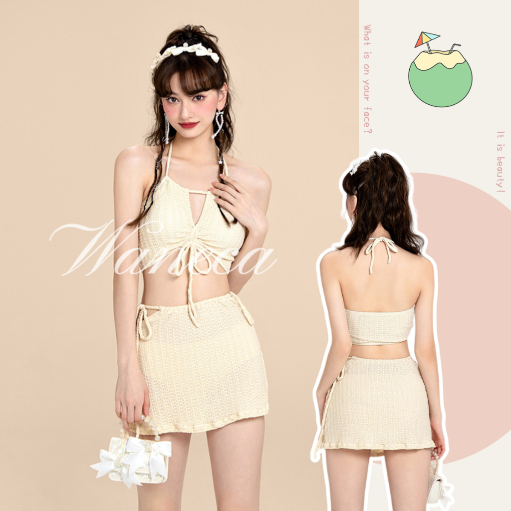 Waneca (Cao cấp) Bikini ba mảnh, thời trang và sexy treo đồ bơi