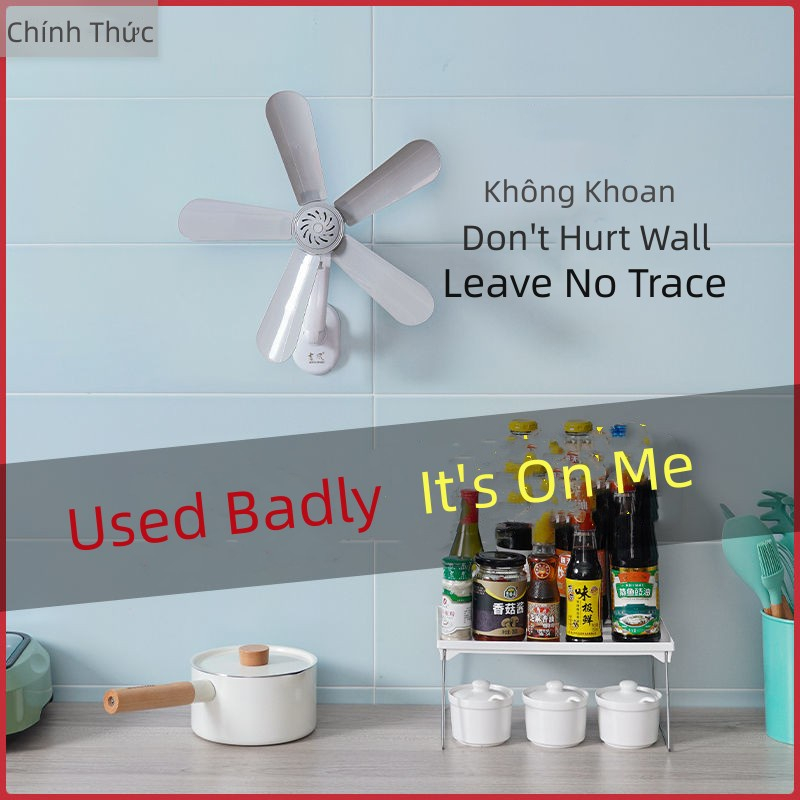 TAIDU quạt treo tường Quạt treo tường nhỏ yên tĩnh gia đình quạt tích điện