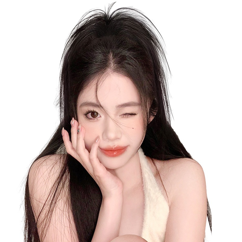 Tóc Giả Đuôi Ngựa Thẳng Ngắn 30cm Bằng Sợi Tổng Hợp Dành Cho Bạn Nữ