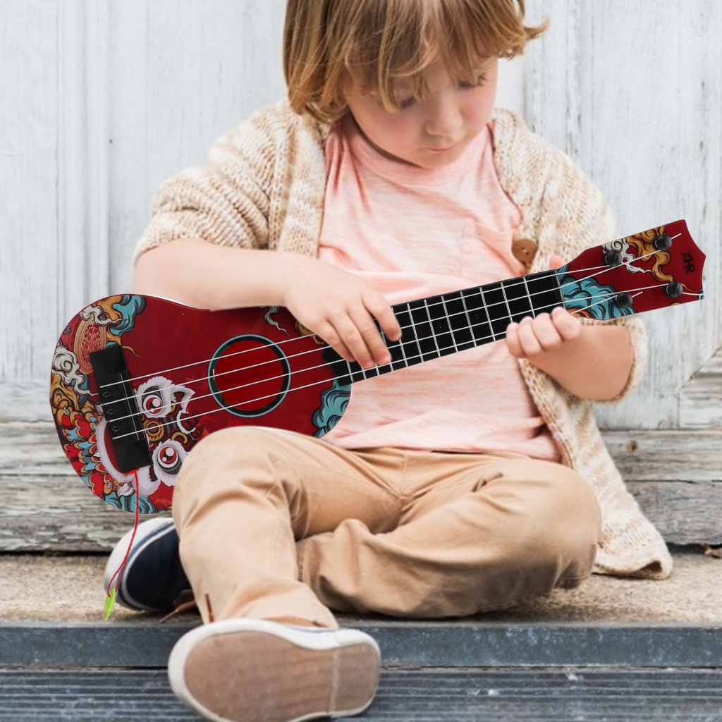 Đồ chơi đàn ukulele mini, Đàn ukulele nhỏ, Nhựa Mini Instrument Quà tặng mẫu giáo  AKOASM