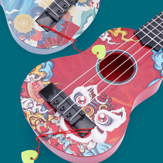 Đồ chơi đàn ukulele mini, Đàn ukulele nhỏ, Nhựa Mini Instrument Quà tặng mẫu giáo  AKOASM