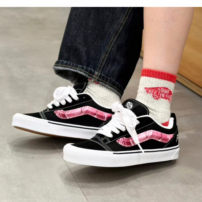Giày Trượt Ván Vans Peaches Co branded KnuSkool Phong Cách Retro Giản Dị Dành Cho Nam Và Nữ