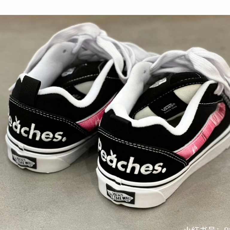Giày Trượt Ván Vans Peaches Co branded KnuSkool Phong Cách Retro Giản Dị Dành Cho Nam Và Nữ