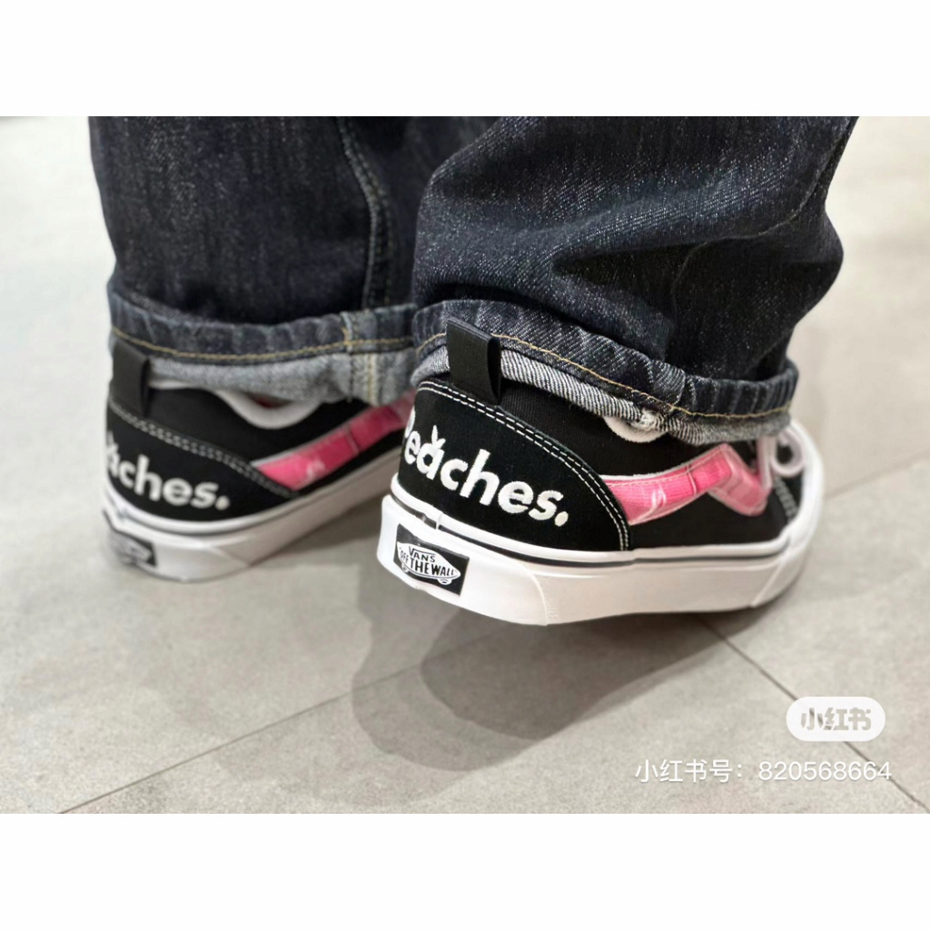 Giày Trượt Ván Vans Peaches Co branded KnuSkool Phong Cách Retro Giản Dị Dành Cho Nam Và Nữ