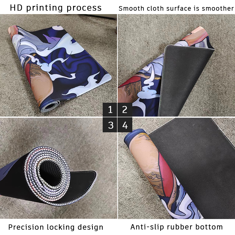 Tấm Lót Chuột Và Bàn Phím Máy Tính Bằng Cao Su Thêu Họa Tiết Gundam RX-00