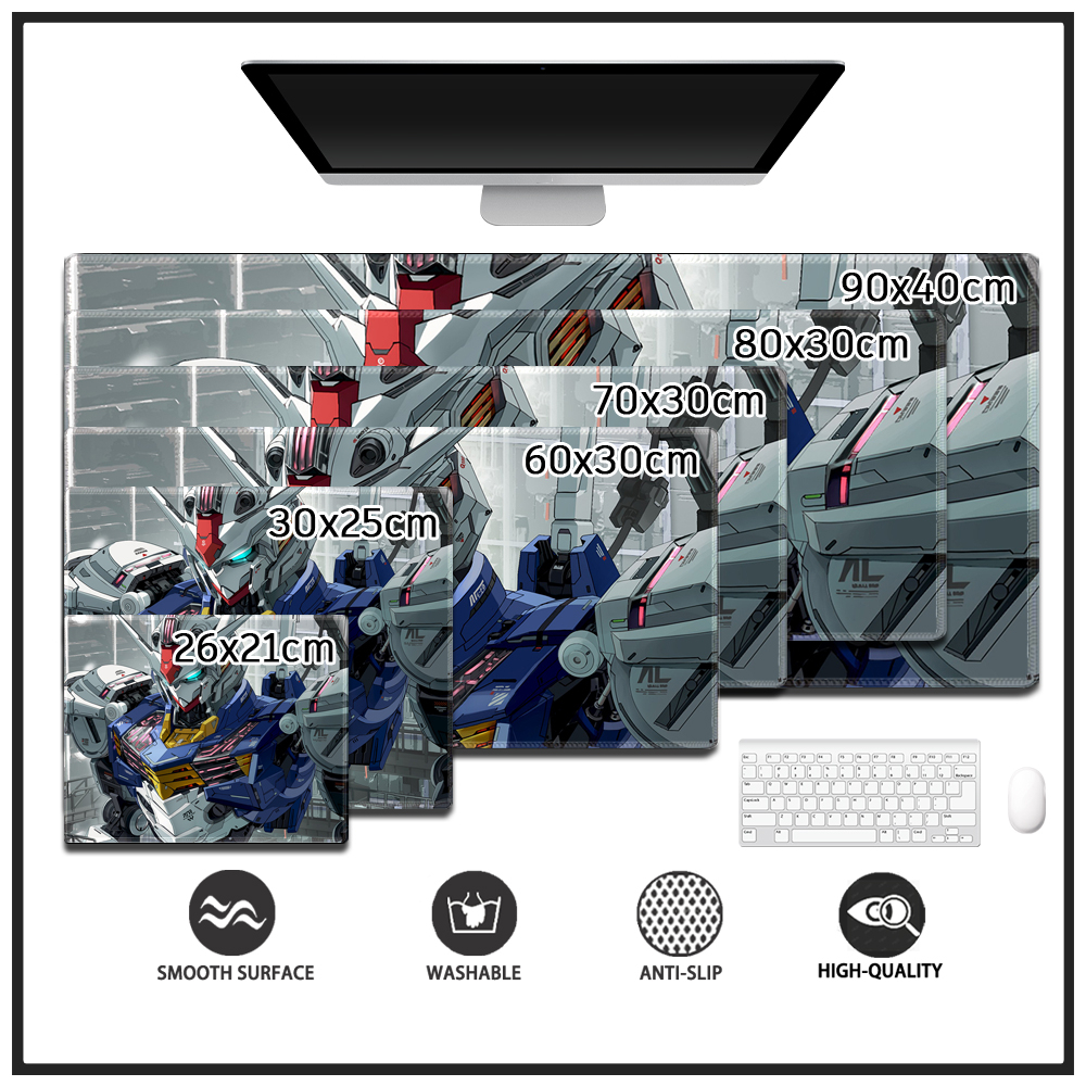 Tấm Lót Chuột Và Bàn Phím Máy Tính Bằng Cao Su Thêu Họa Tiết Gundam RX-00