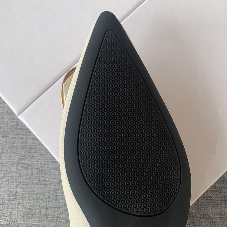 Giày Cao Gót 3Cm Da Mềm Mũi Nhọn Phối Khóa Kim Loại Thời Trang Cho Nữ