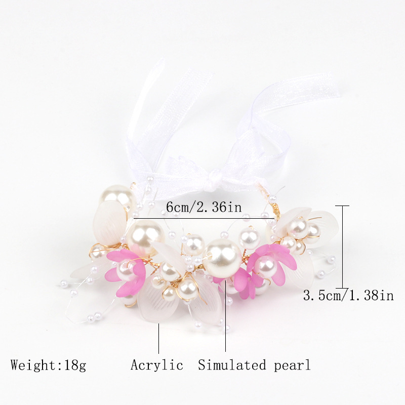 Băng Đô Cài Tóc Đính Hạt Handmade Phong Cách Âu Mỹ Cho Cô Dâu