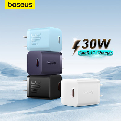 Củ sạc nhanh Baseus 30W Gan5 Type-C – Nhỏ gọn, hiệu suất cao