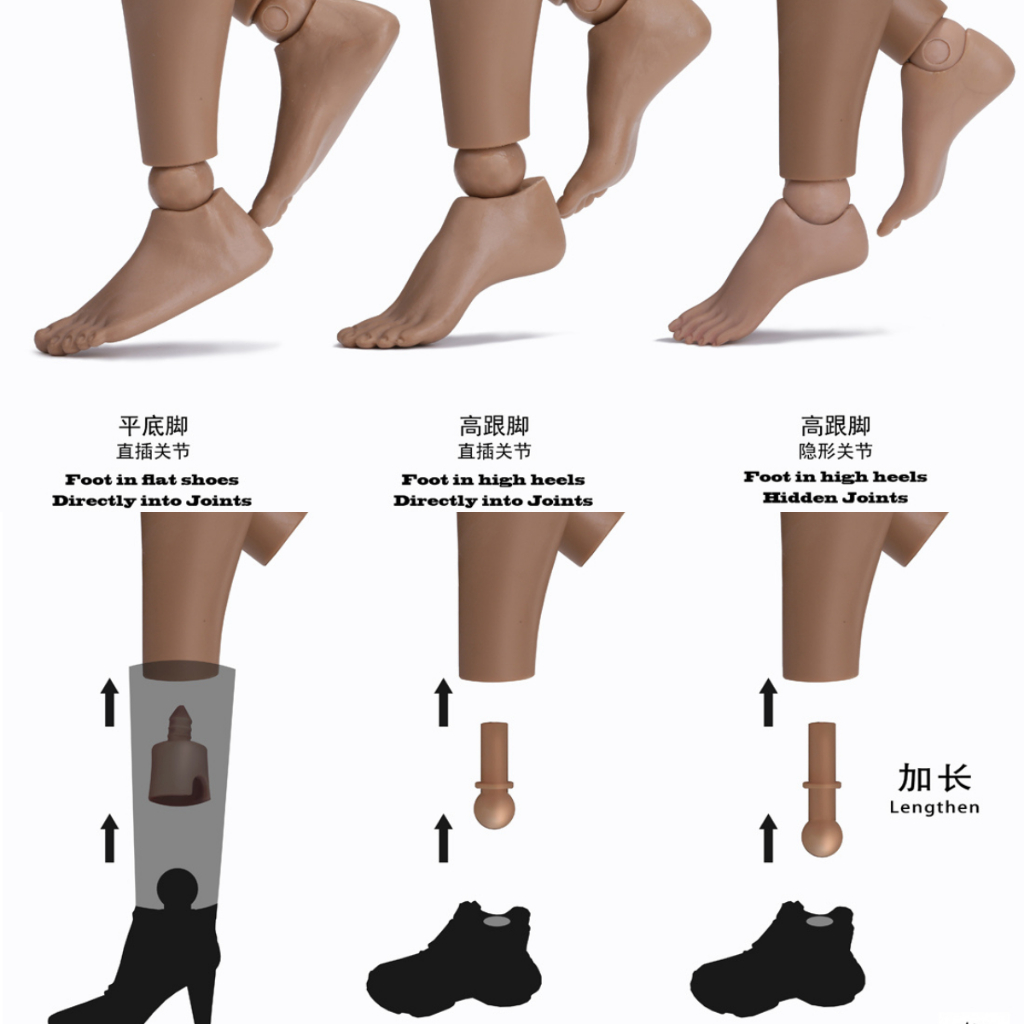 Mô Hình Nhân Vật Nữ POPTOYS 92003 / 92004 / 92005 / 92006 1 / 6 12 "