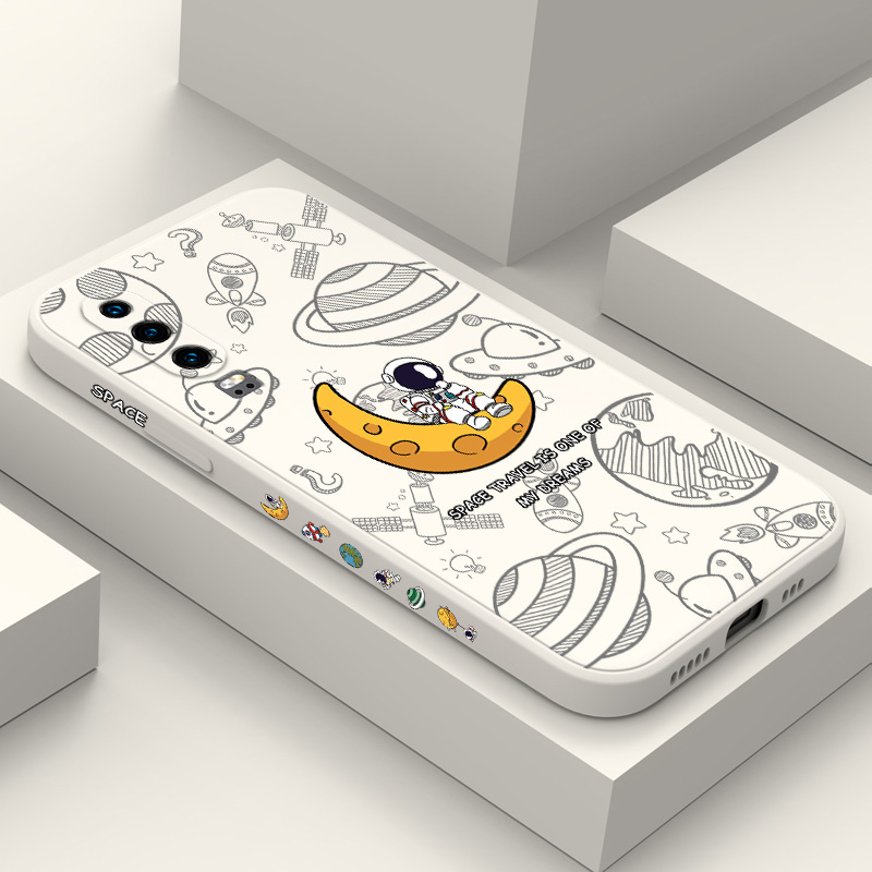 Ốp Điện Thoại Silicon Dẻo In Hình Phi Hành Gia Cho Huawei P30 P20 Pro Lite Sự Bảo Vệ