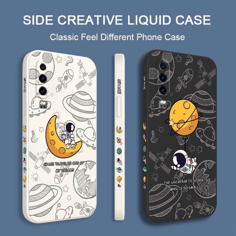 Ốp Điện Thoại Silicon Dẻo In Hình Phi Hành Gia Cho Huawei P30 P20 Pro Lite Sự Bảo Vệ