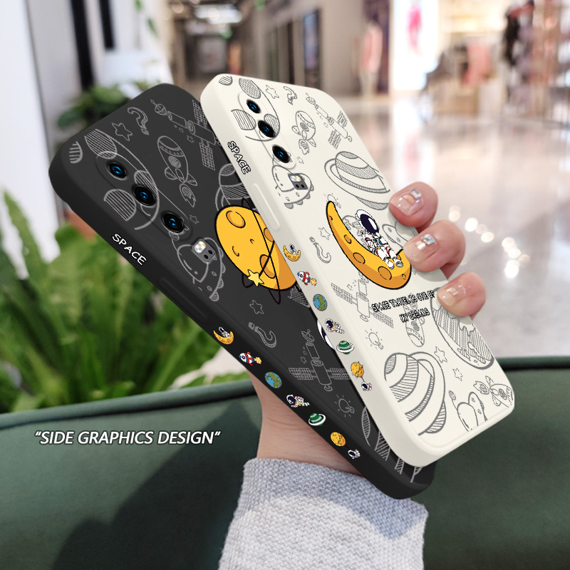 Ốp Điện Thoại Silicon Dẻo In Hình Phi Hành Gia Cho Huawei P30 P20 Pro Lite Sự Bảo Vệ