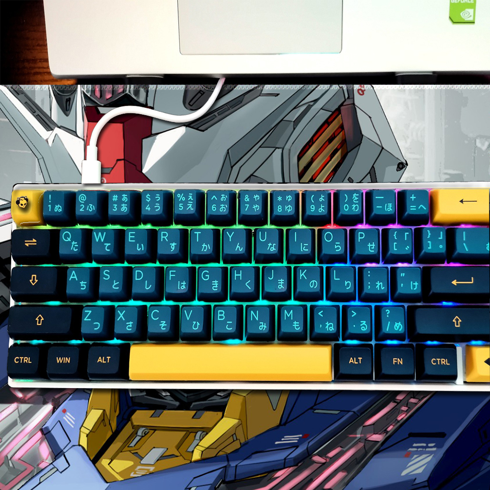 Tấm Lót Chuột Và Bàn Phím Máy Tính Bằng Cao Su Thêu Họa Tiết Gundam RX-00