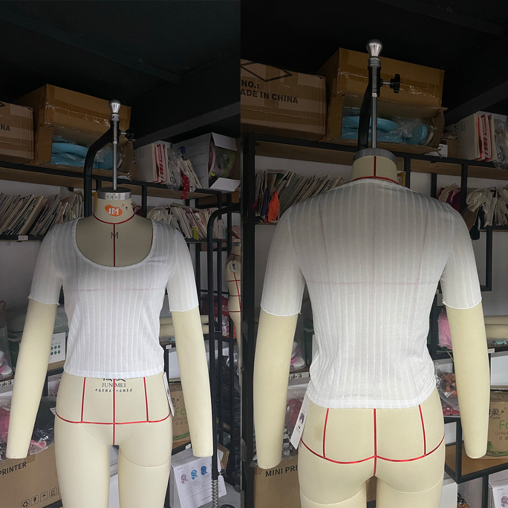 Áo Thun Ngắn Tay Cổ Chữ U Thắt Nút Thời Trang Mùa Hè Cho Nữ