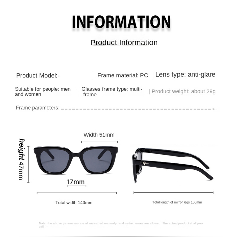 Kính Mát Gọng Vuông Y2K Phong Cách Hip Hop Punk Hàn Quốc Thời Trang Cho Nam Và Nữ