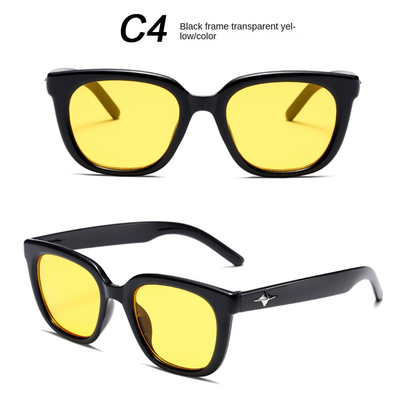 Kính Mát Gọng Vuông Y2K Phong Cách Hip Hop Punk Hàn Quốc Thời Trang Cho Nam Và Nữ