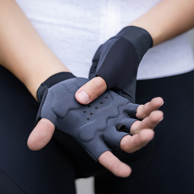 Găng tay đi xe đạp SANTIC 3P144 cắt ngón ngắn thời trang xuân hè chuyên nghiệp unisex